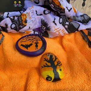 Set of 2 Halloween rocks